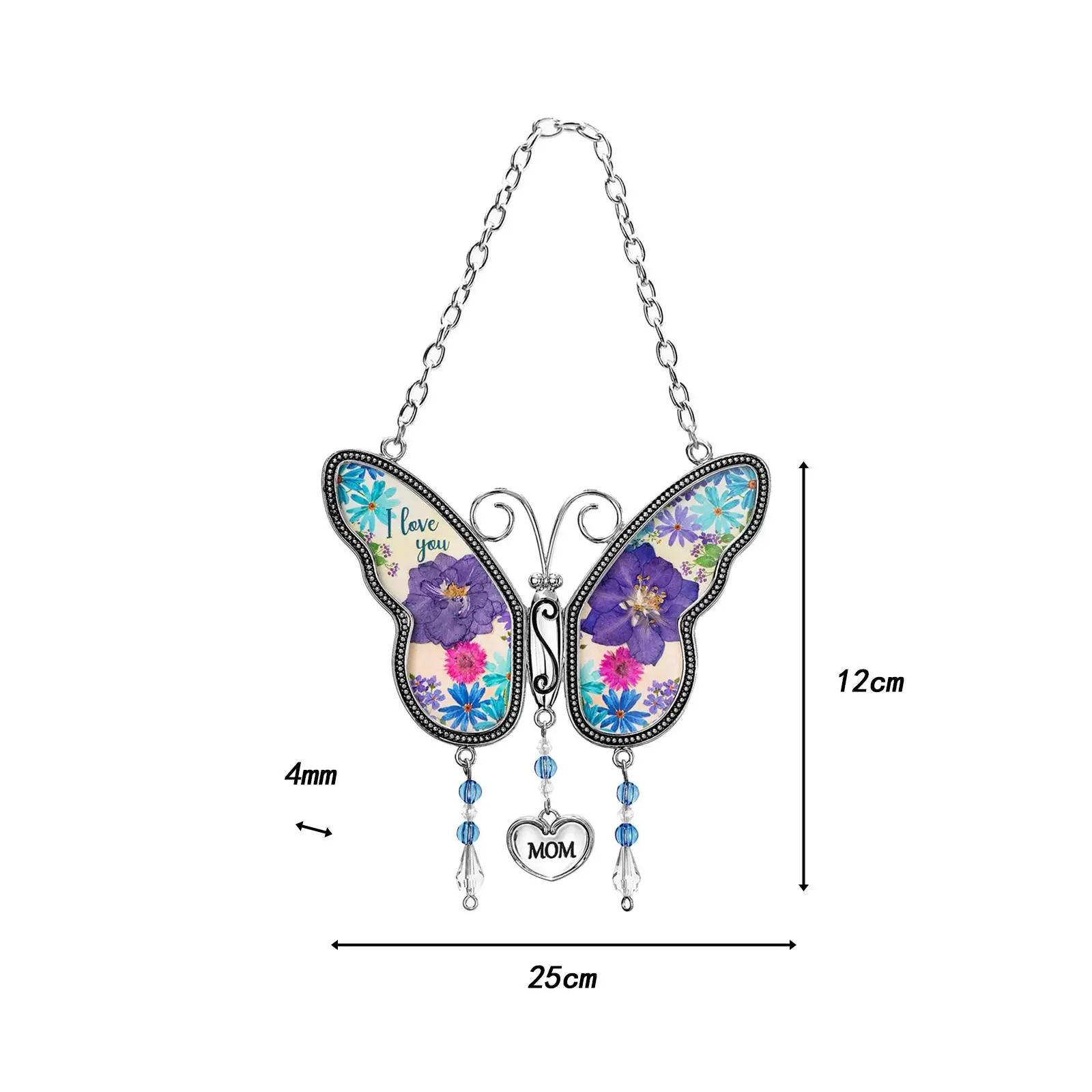 Подвеска-бабочка с подвеской украшение на день матери подарок для крыльца
