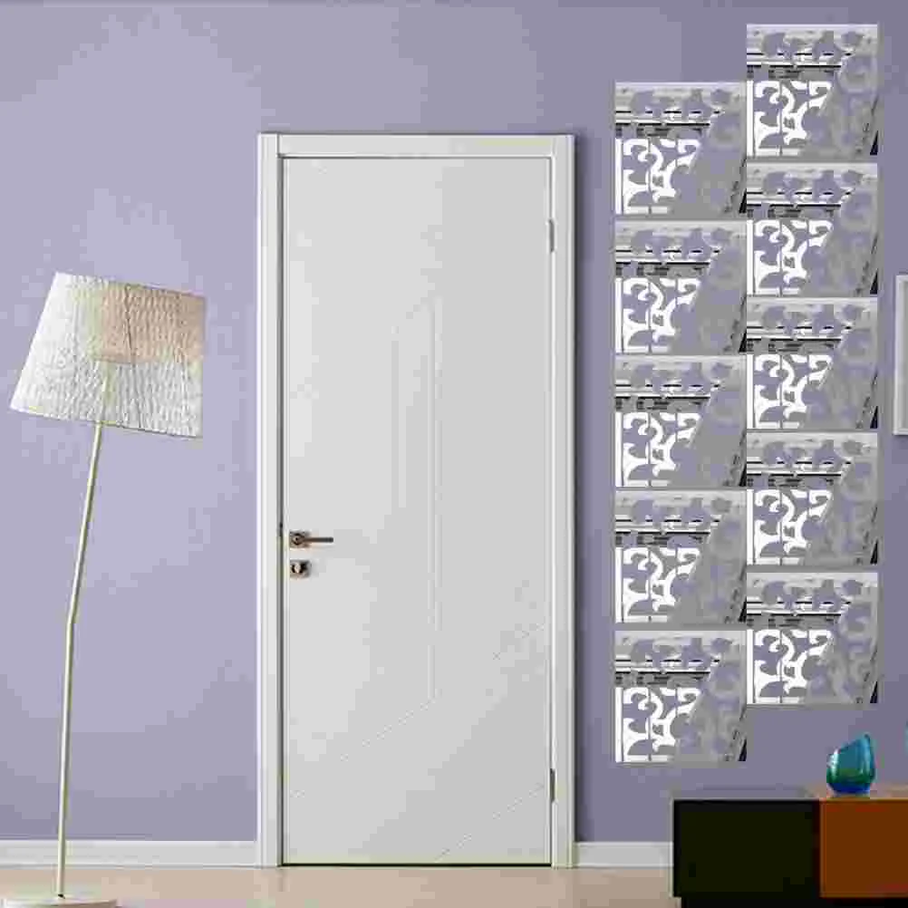 

Wall Stickers Decals Mirror Decor 3D Removable Bedroom Acrylic Living Room