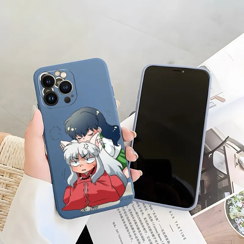 

Japan Anime Kagome Phone Case Candy Color For IPhone 14 12 13 11 Pro Max Mini X XR XS Max 7 8 Plus Soft Silicon Cover