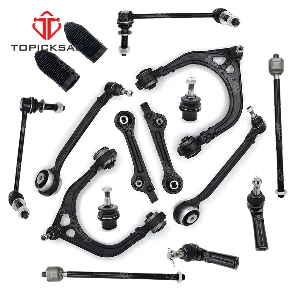 

TOPICKSAP Front Upper Lower Control Arm Ball Joint Kits 16pcs for Chrysler 300 Dodge Charger Challenger RWD 2015 2016 2017 2018