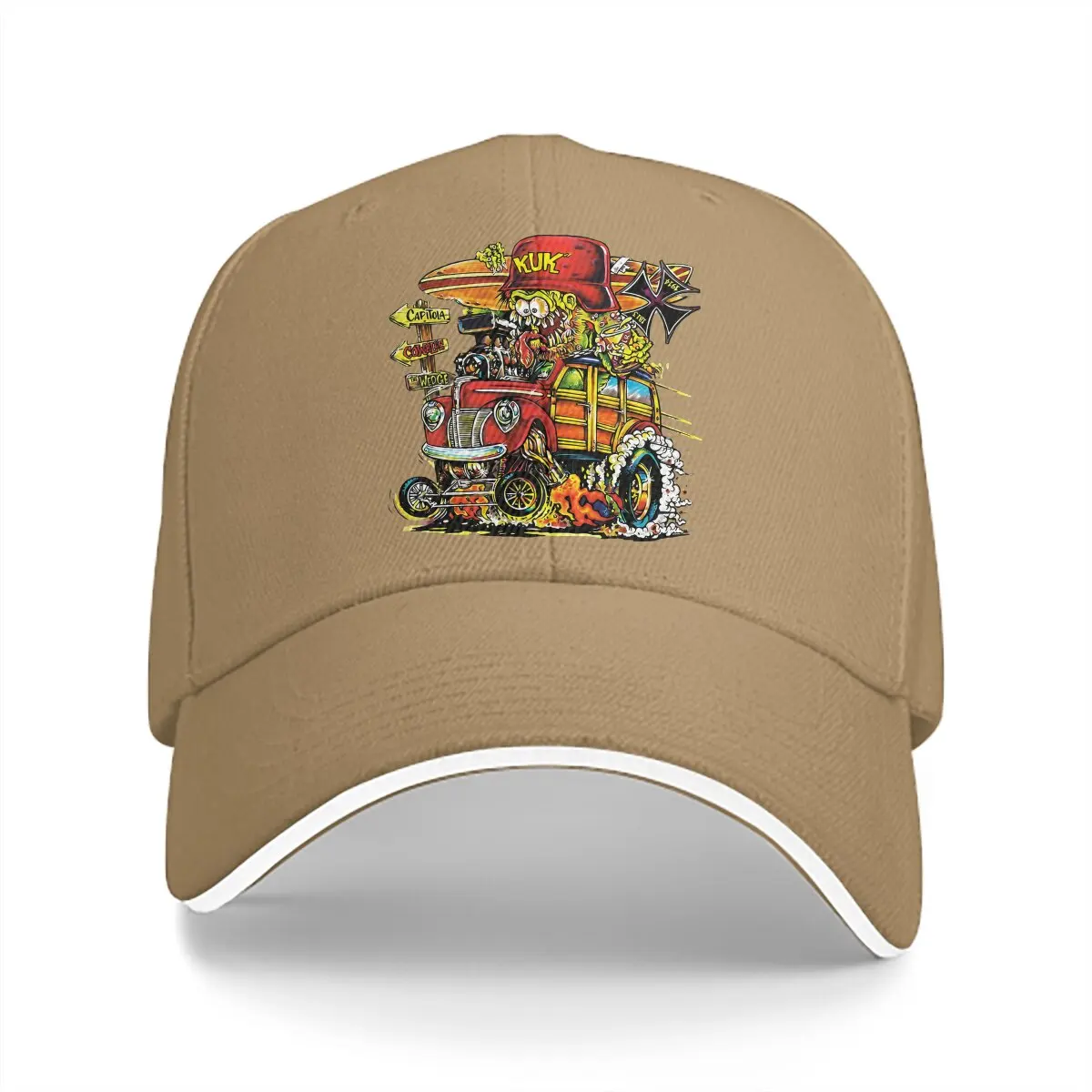 Бейсболка Ed ящик рот для мужчин и женщин Снэпбэк Кепка с козырьком мультяшным