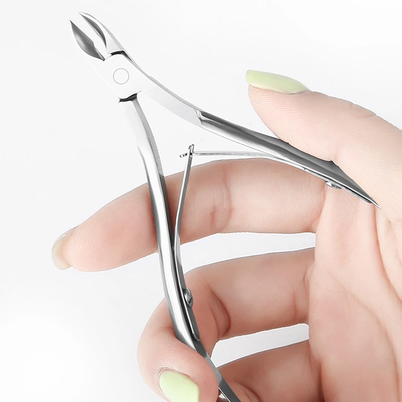 

1 Pcs Colorful Nail Cuticle Nipper Clipper Silvery Scissor Plier Dead Skin Remover Clear Nail Art Tool for Beauty Salon