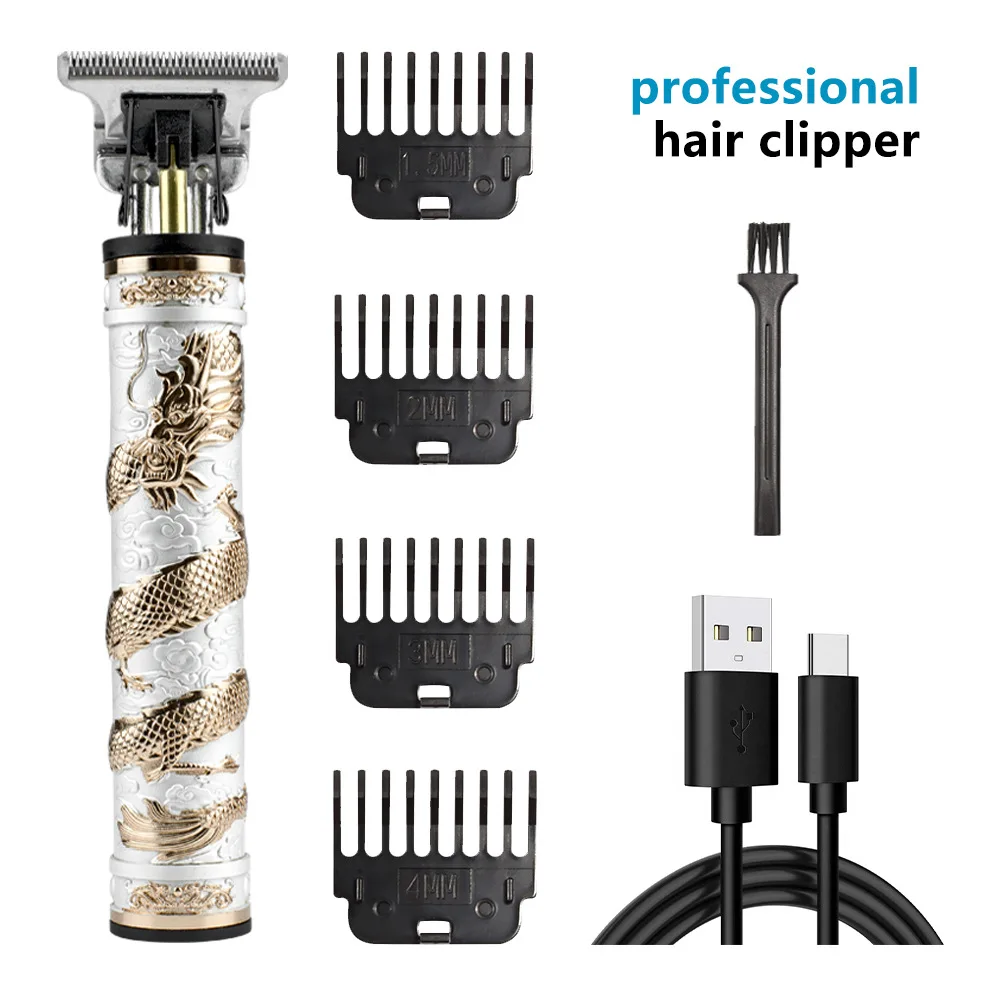 

Rechargeable Barber Trimmer for Men USB Vintage T9 Men's Electric Shaver Electric Hair Clipper Hair Cutting Machine Professional