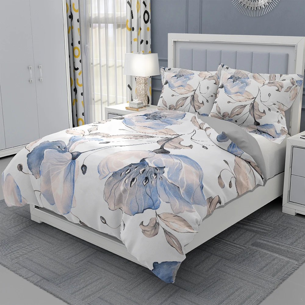 

3d Bedding Set Floral Duvet Cover Set Twin Queen King Size Bedclothes Bed cover 135 Luxury Comforter Cover with Pillowcase