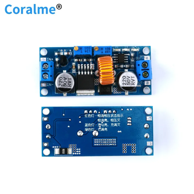 

High Current 5A Power Module LED Drive Lithium-ion Battery Charger Module Constant Current and Constant Voltage 4-38V