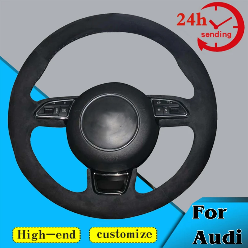 

Custom Alcantara Steering Wheel Braid Cover 100% Fit For Audi A3 8V A1 8X Sportback A4 B8 Avant A8 D4 A6 C7 A7 G8 A5 8T Q3 8U Q5