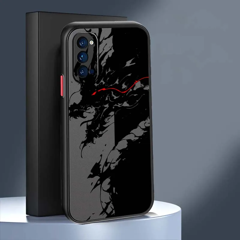 Фото Креативный чехол для телефона с дизайном дракона для OPPO Find X3 X5 Lite Pro A98 A94 A93 A78 A79 A76 A58 A57 5G, матовый полупрозрачный №3
