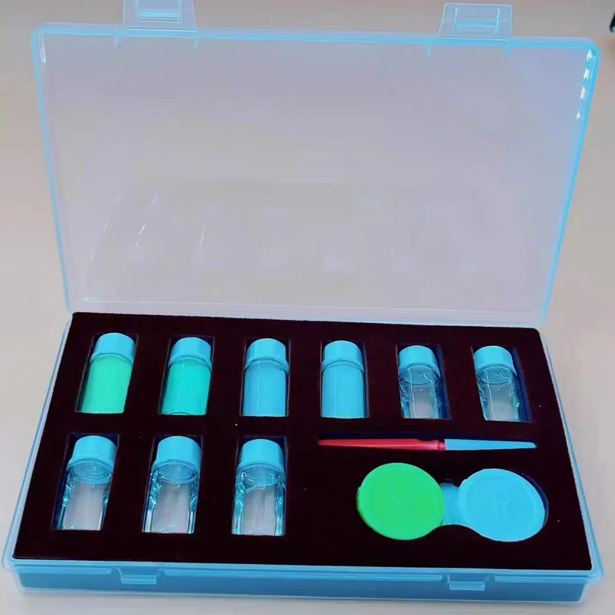 4 Colors Watch Fluorescent Powder Set Glow in The Watch Luminous Powder Set for Watches Watch Repair Graffiti DIY