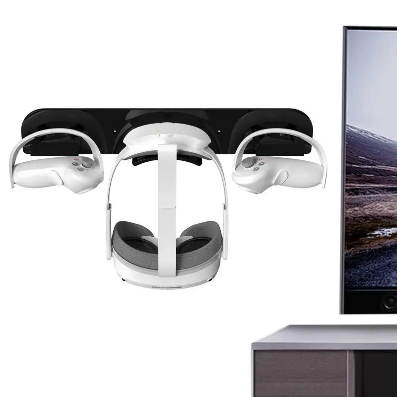 

Wall Mount Stand For OculusQuest 2 Acrylic VR Bracket Display Holder Headset And Touch Controllers Accessories Easy Installation