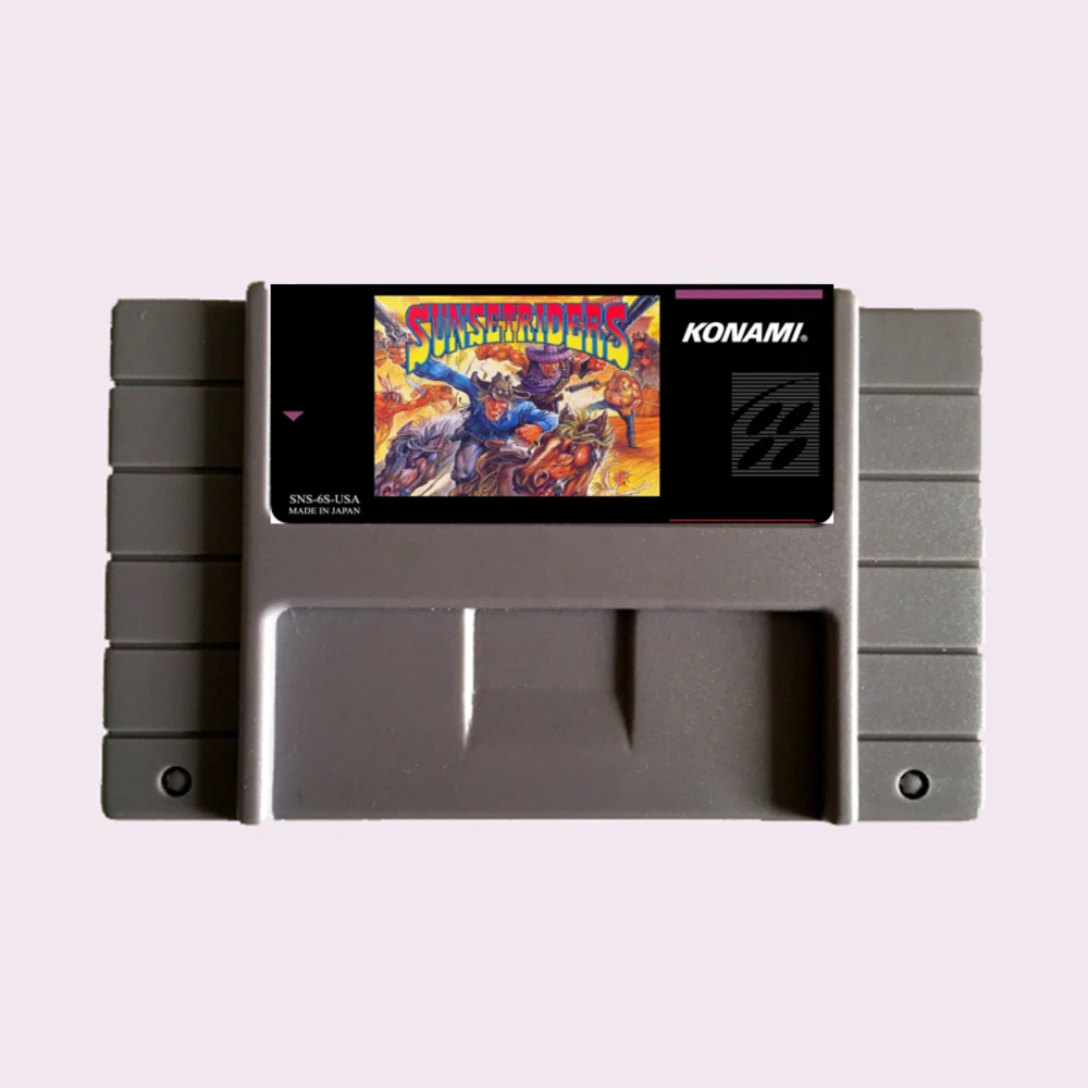 Высокое качество 16 бит Sunset Riders NTSC большая серая игровая карта для американской версии игрока (art.: 7a7ec9f9b) - 7a7ec9f9b