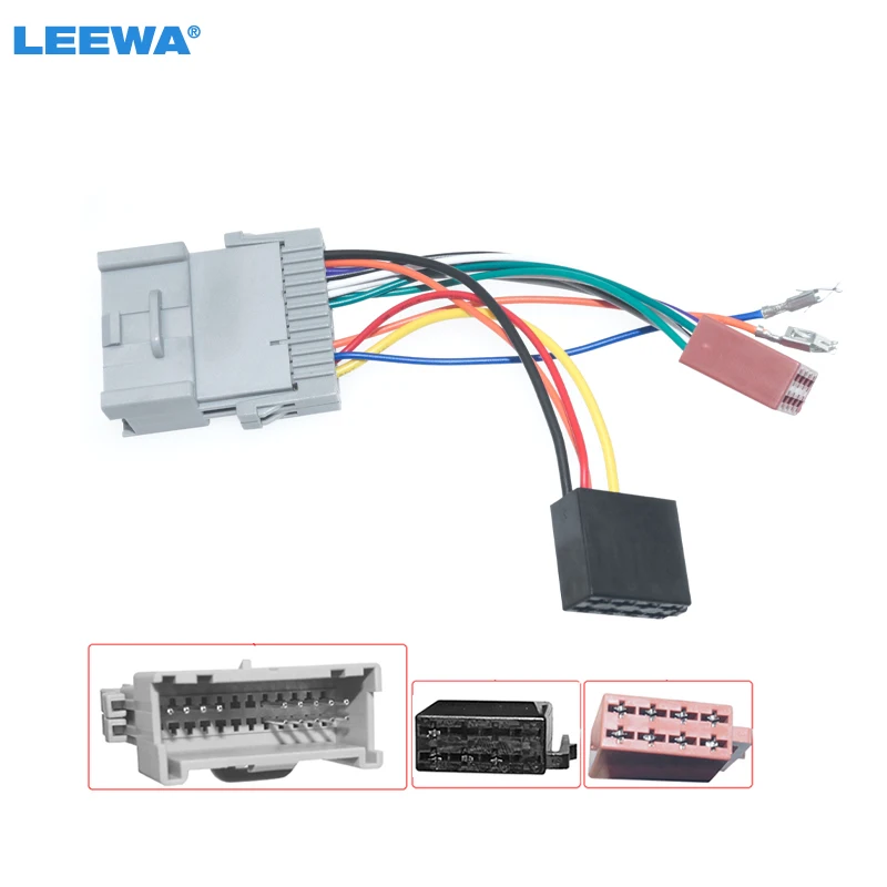 

LEEWA Car CD Radio Audio ISO Wiring Harness Adapter for Buick Chevrolet GMS Hummer H3 Pontiac Suzuki Vitara Head Units Cable