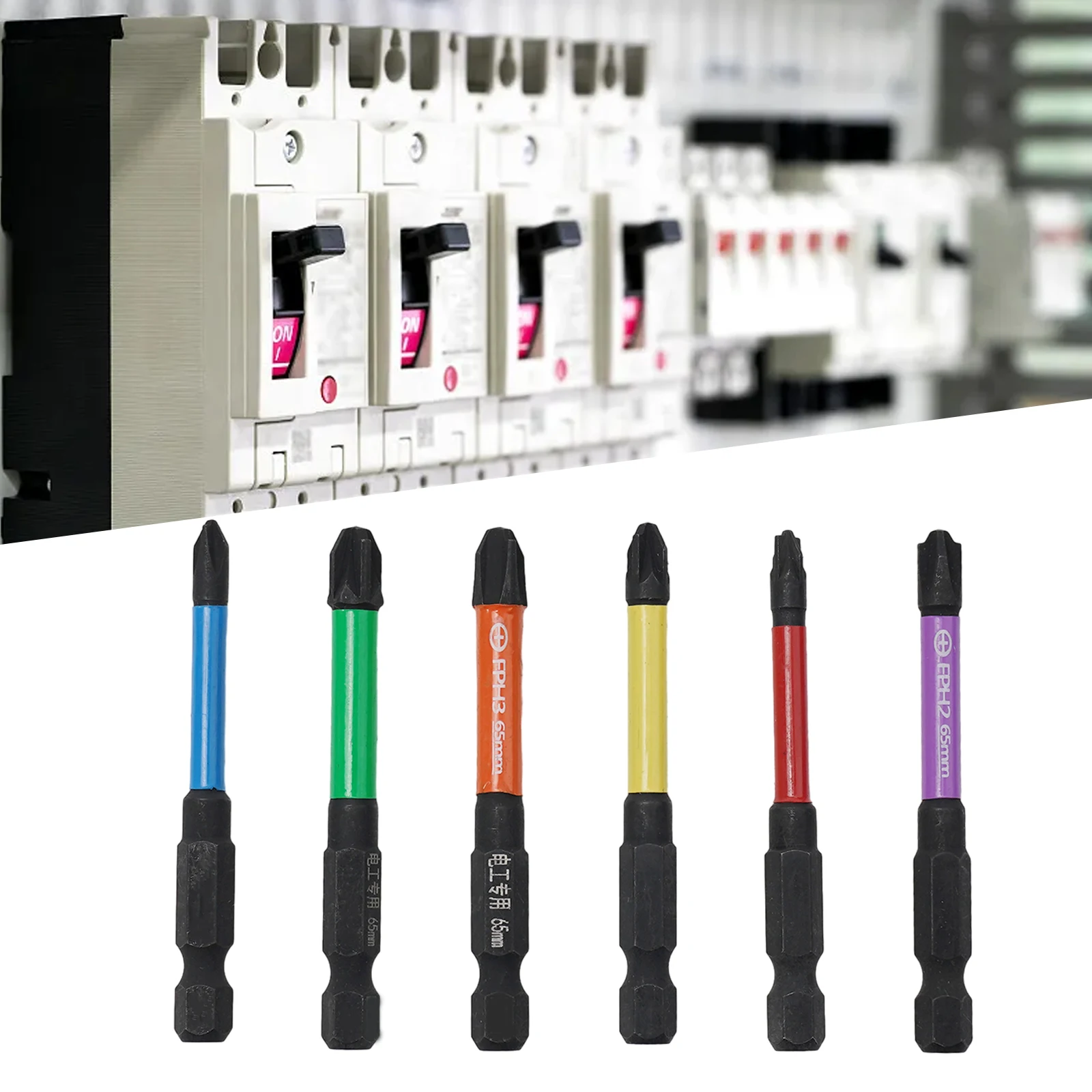 6 шт. 65 мм магнитная специальная шлицевая крестовая отвертка для электрика FPH FPZ