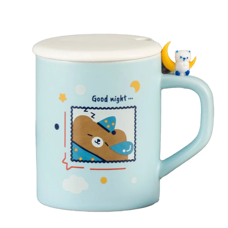 

Coffee Cup Coffee Mug Travel Breakfast Cups Mug for Tea Mugs Ceramic Coffe Cute Kawaii Cofee Drinkware Kitchen Dining Bar Home