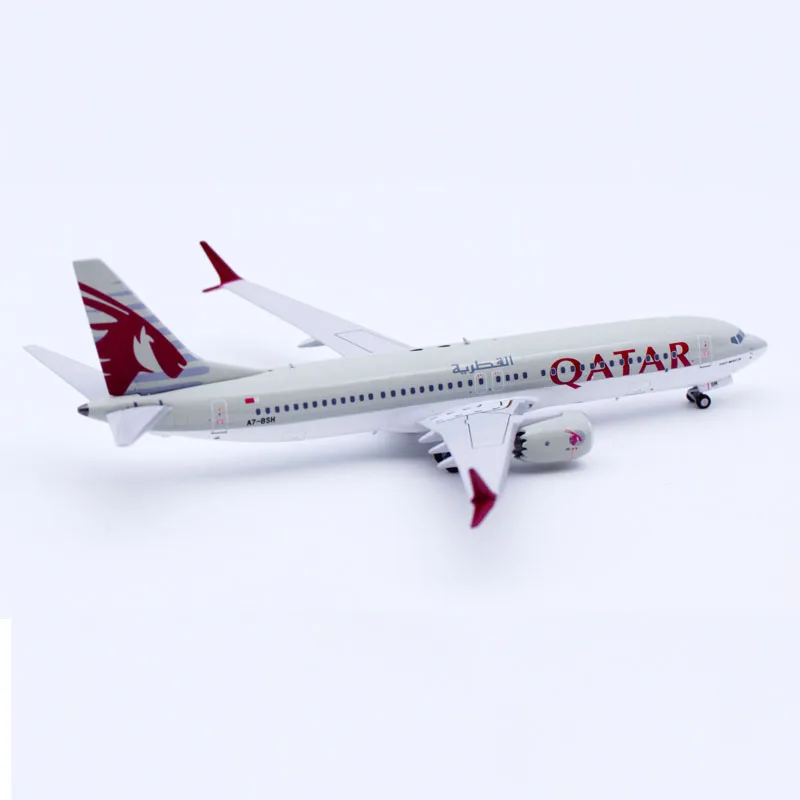Фото Коллекционная модель самолета NG из сплава 88018, подарок, масштаб 1:400, Qatar Airways Boeing B737 MAX 8, литая модель самолета A7-BSH №5