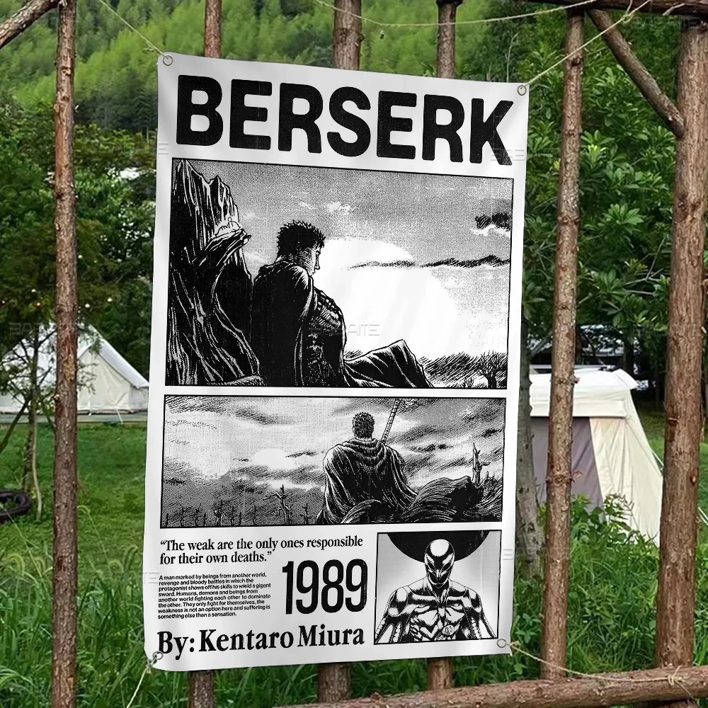 Kentaro Miura Berserk красочный флаг настенный богемный баннер Мандала домашний