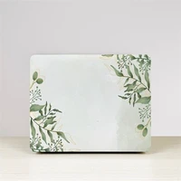 green leaf floral for macbook air 13 case 2020 m1 pro 14 inch 2021 cover for macbook pro 13 case 2022 m2 funda a2337 a1466 shell
