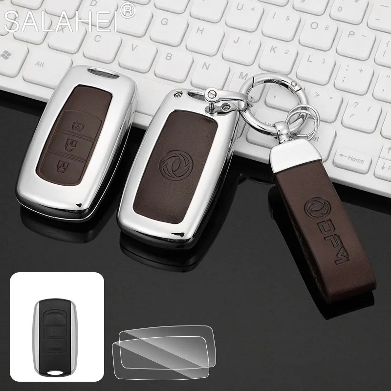 

Car Key Cover Case Holder Bag Fob For Dongfeng DFM Aeolus AX7 AX5 AX4 AX3 Glory 360 370 580 Cefiro MX6 MX5 F507 S560 Accessories