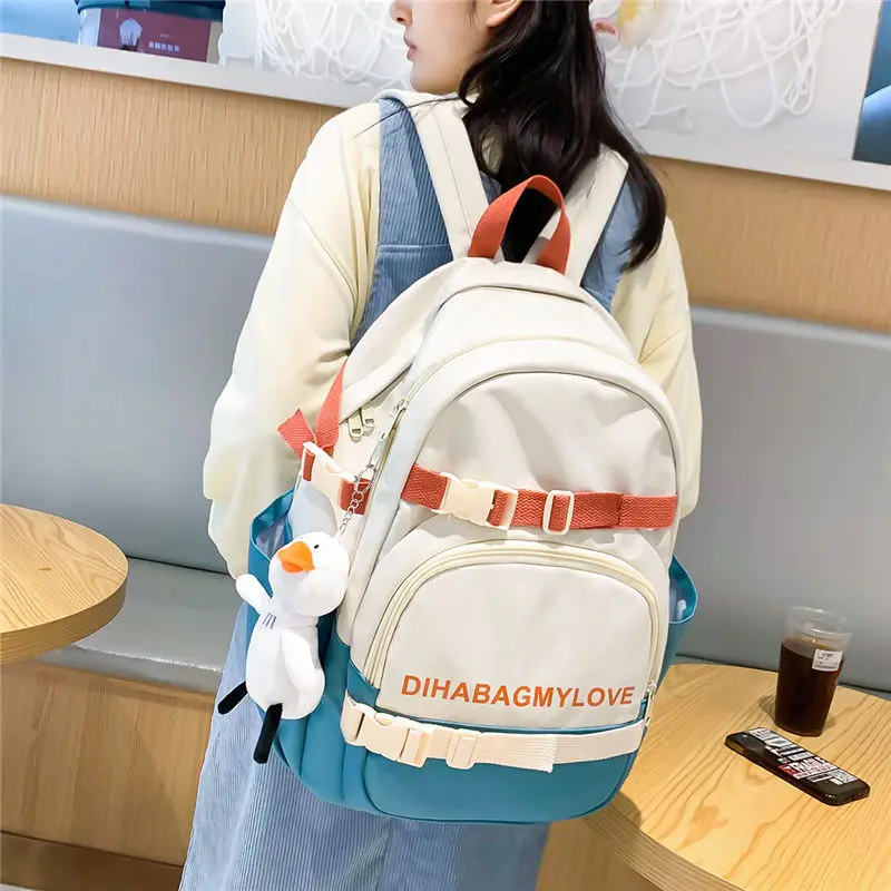 

Школьный ранец qlord lybz для девочек, вместительный японский дорожный рюкзак на плечо для студентов, детские школьные ранцы