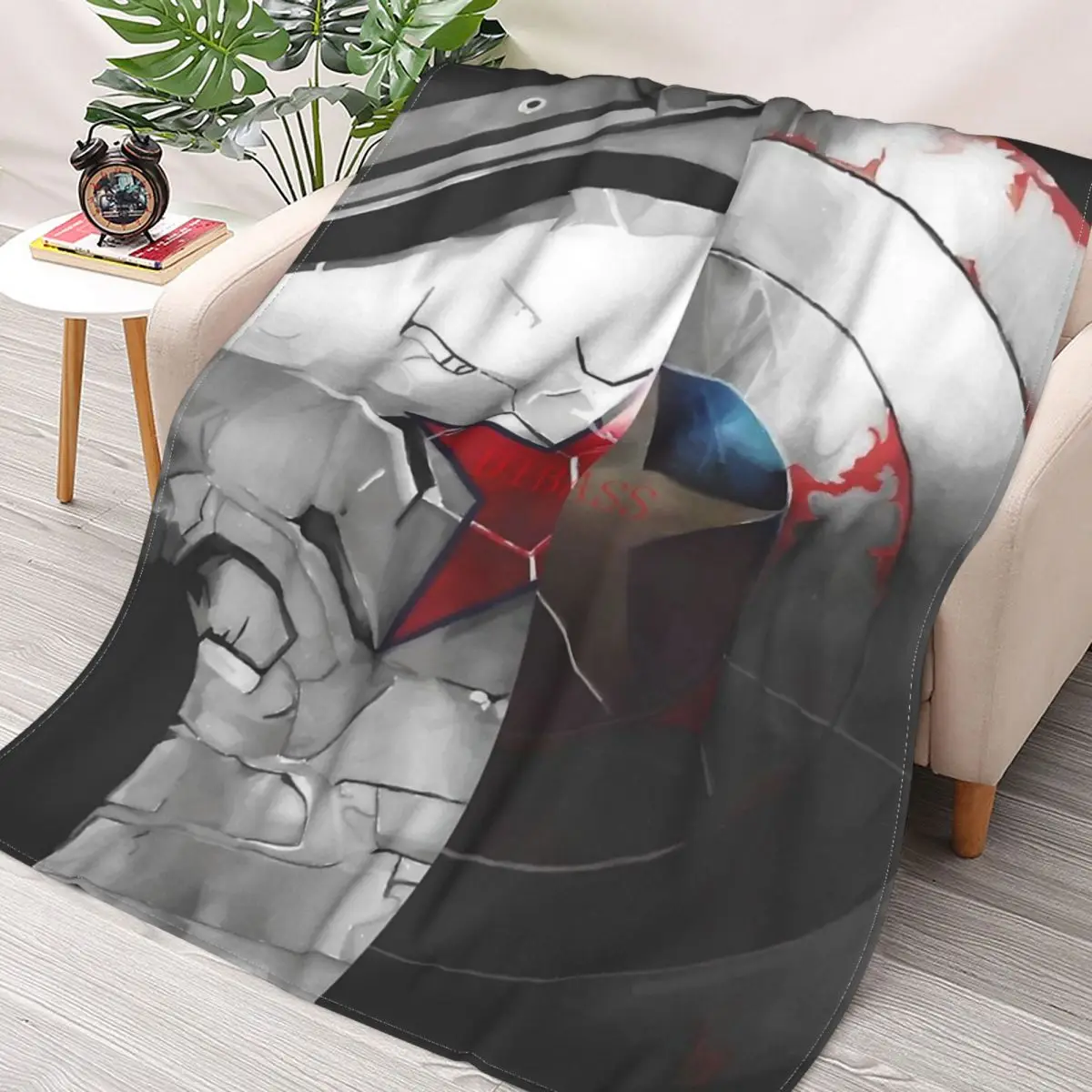 

Фланелевое Одеяло с 3D принтом The Shield And The Soldier
