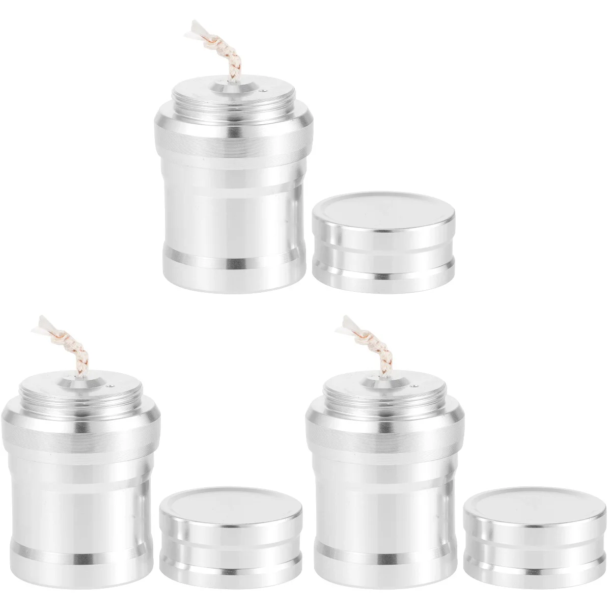 

3 Count Mini Lamp Camping Heater Burner Portable Stove Heating Tool Indoor Aluminum