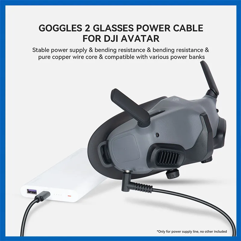 

Goggles 2 Glasses Power Cable For DJI Avatar