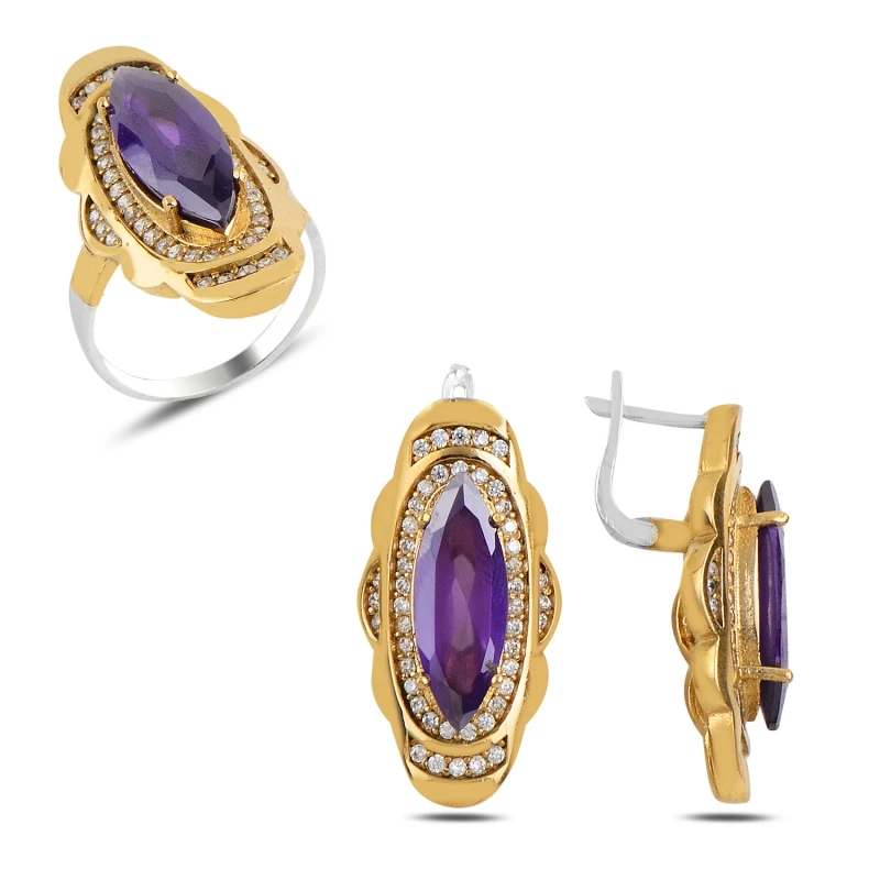 

Серебро 925 пробы с цирконием, кубический цирконий Аутентичные набор