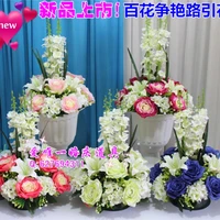 air express delivery 2017 new high density wedding decorative flower arch artificial hydrangea road led flowers 6pcslot