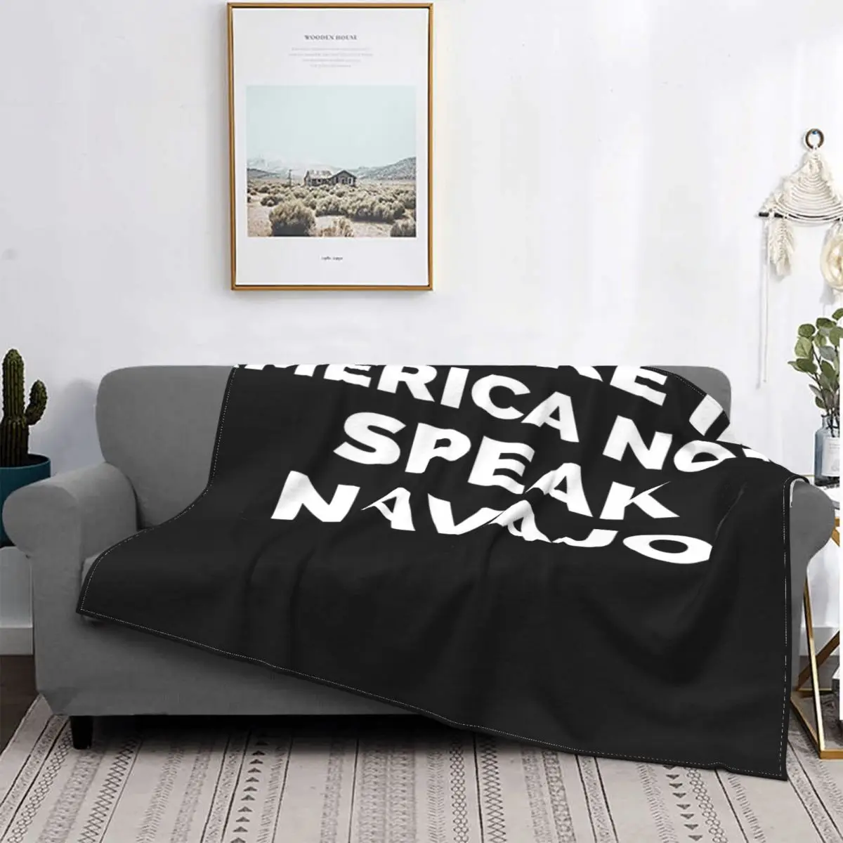 

You'Re In America Now- Speak Navajo, manta, colcha para cama a cuadros, manta de playa, Sudadera con capucha para bebé