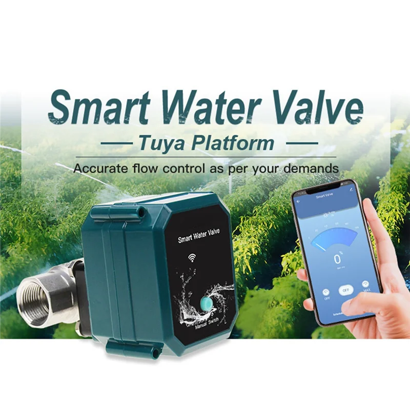 Шаровой кран для воды Tuya Smart ZigBee с электрическим приводом и ...