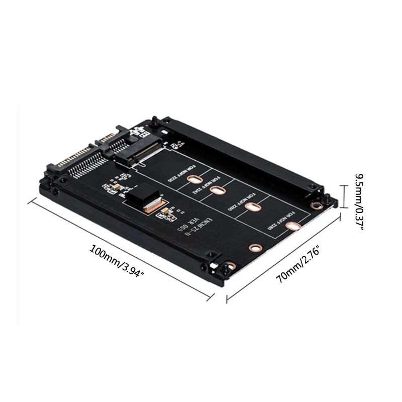 M.2 NGFF to Adapter Card M.2 SSD to 2.5" III SSD Drives B-M Key 6Gb Adapter Supports M.2 NGFF 2230-2280 images - 6