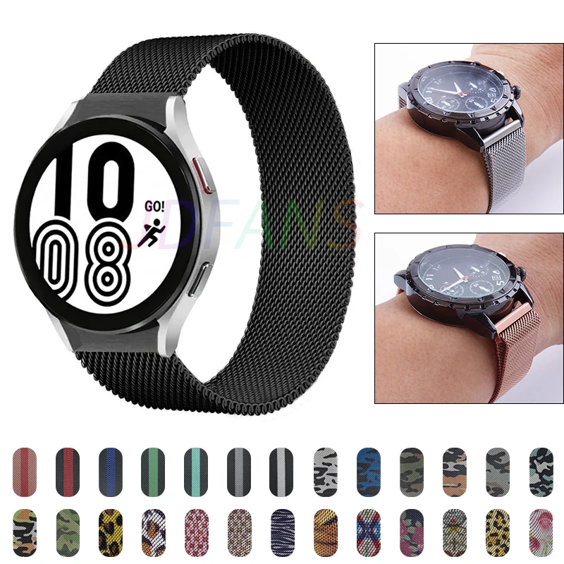 

Magnetic Loop For Samsung Galaxy watch 5/5 pro/4/classic/3/Active 2 strap 46mm/42mm bracelet Huawei GT/2/2e 20mm 22 watch band