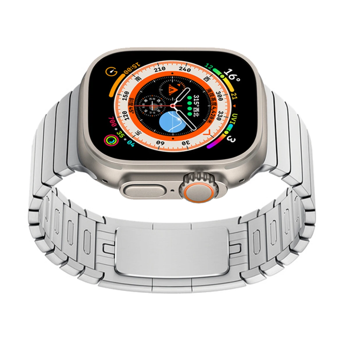 Metal Strap for Apple Watch Ultra 49mm Band 8 7 45mm 41mm Stainless Steel Butterfly Link Bracelet iWatch 6 5 4 3 SE 44mm 40mm