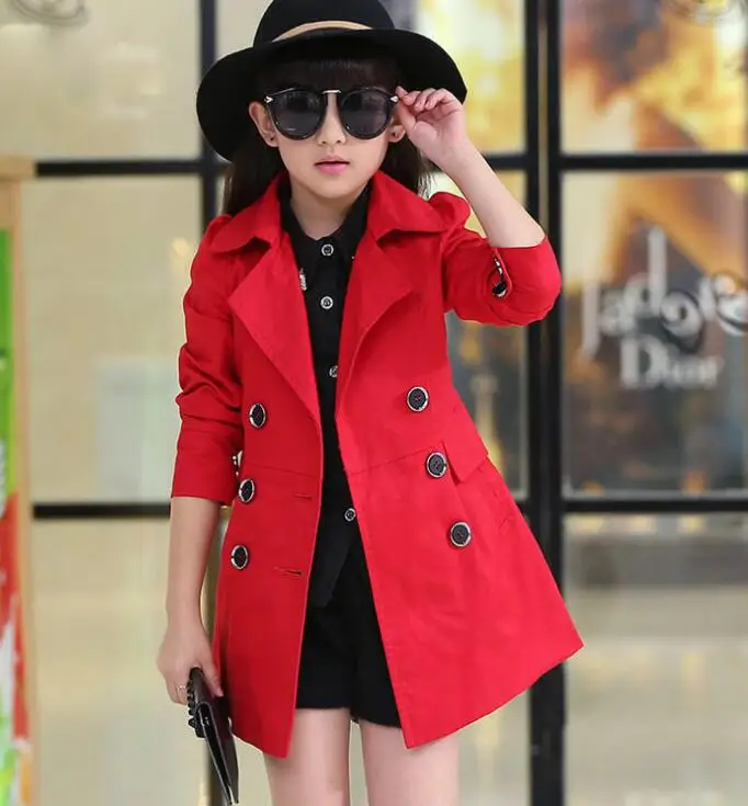 

4 Spring Children Clothes Girls New Teenage Jacket Windbreaker 10 Girls Outerwear 12 Year 8 Coat 14 For 6 Autumn