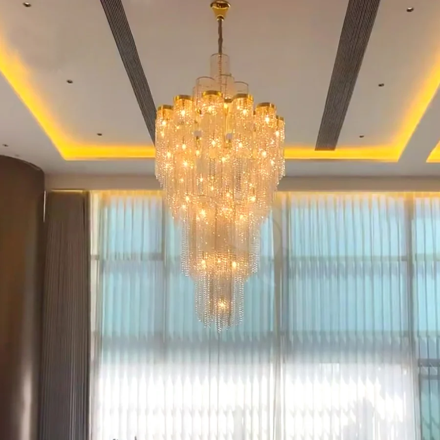 Роскошная вилла люстра для гостиной современный хрустальный декоративный