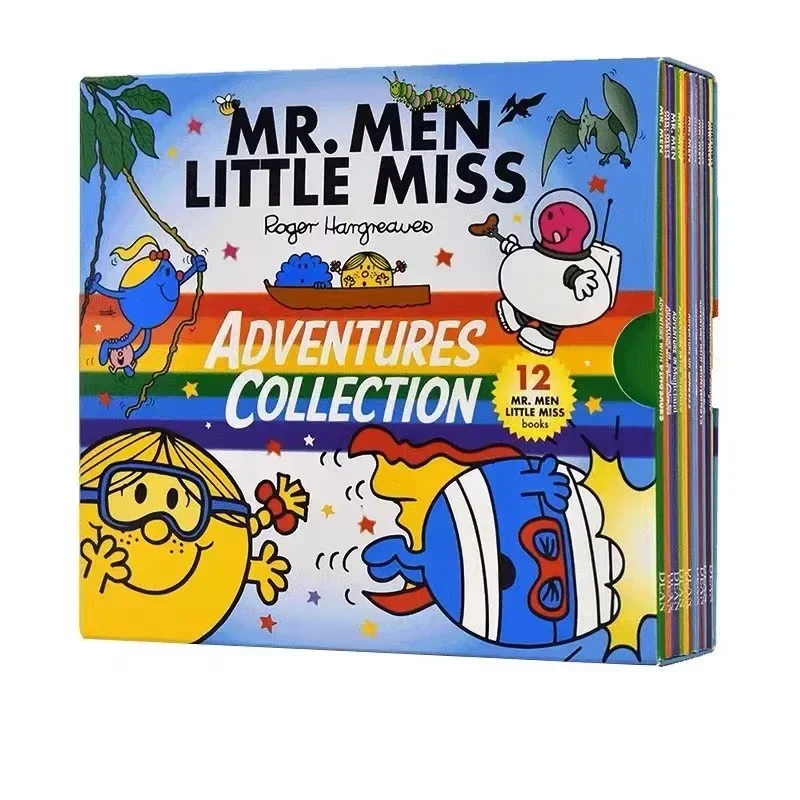 

12 Books/set Mr. Men & Little Miss Adventures Collection 12 Books Box Set By Roger Hargreaves