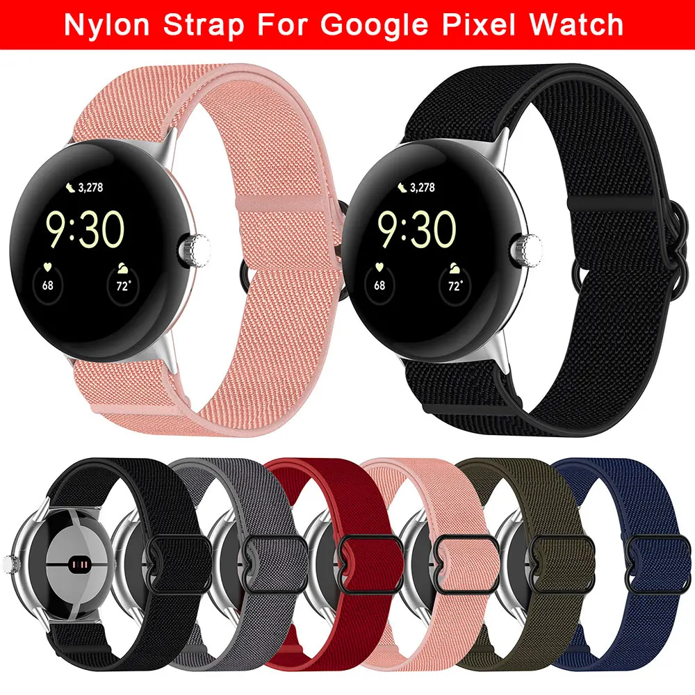 

Nylon Watch Strap For Google Pixel Watch Watchband Nylon Braid Elasticity Wristband Breathable SmartWatch Band weave Bracelet