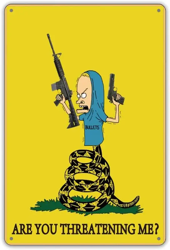 SaNavie вы угрожаете мне? Забавный постер библиотека кафе гостиная кухня ванная