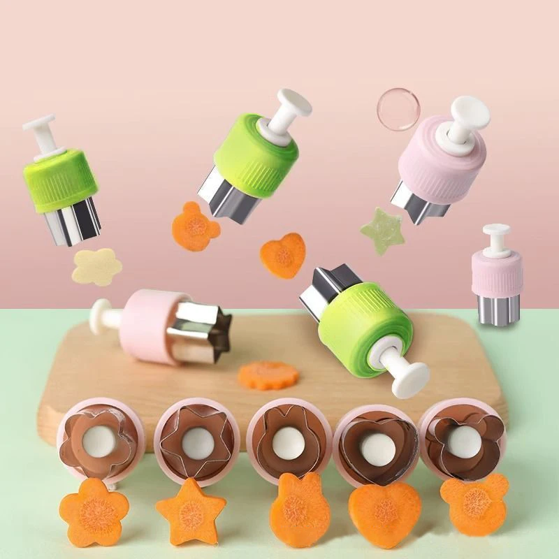 5/6 шт. прессованный фруктовый принт резак для бабочки лапши цветов из нержавеющей