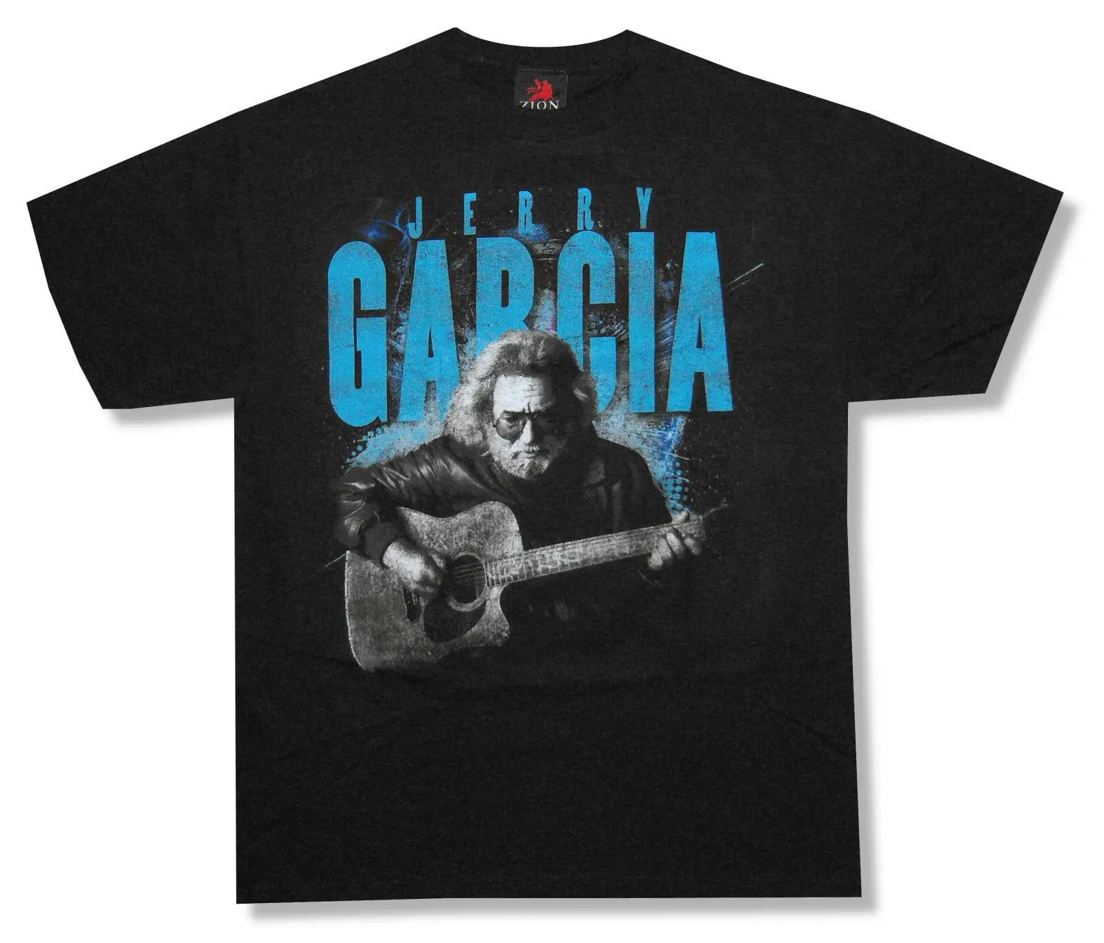 

Jerry Garcia Acoustic Portrait Black T Shirt New Grateful Dead