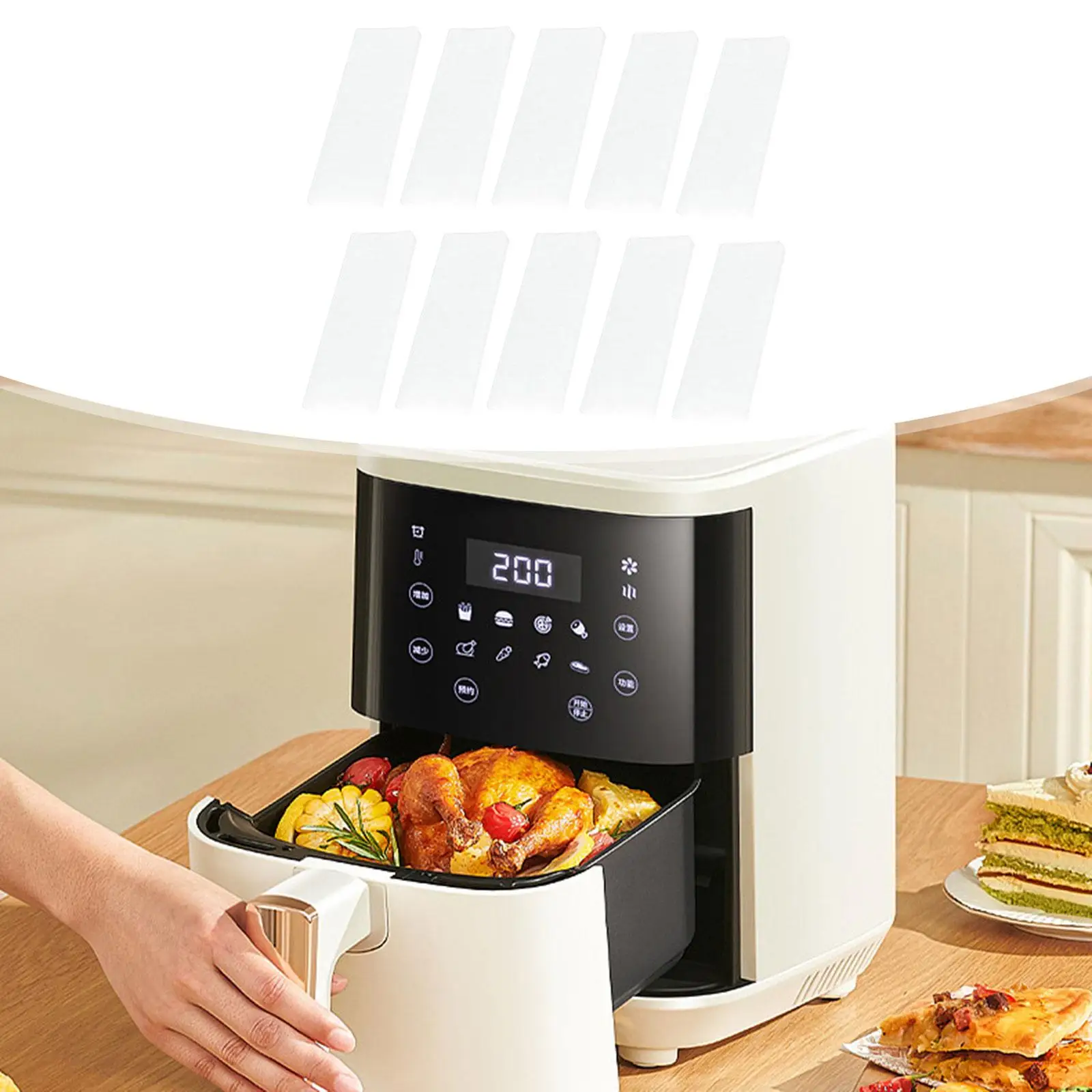 

10 шт., Сменный фильтр для фритюрницы