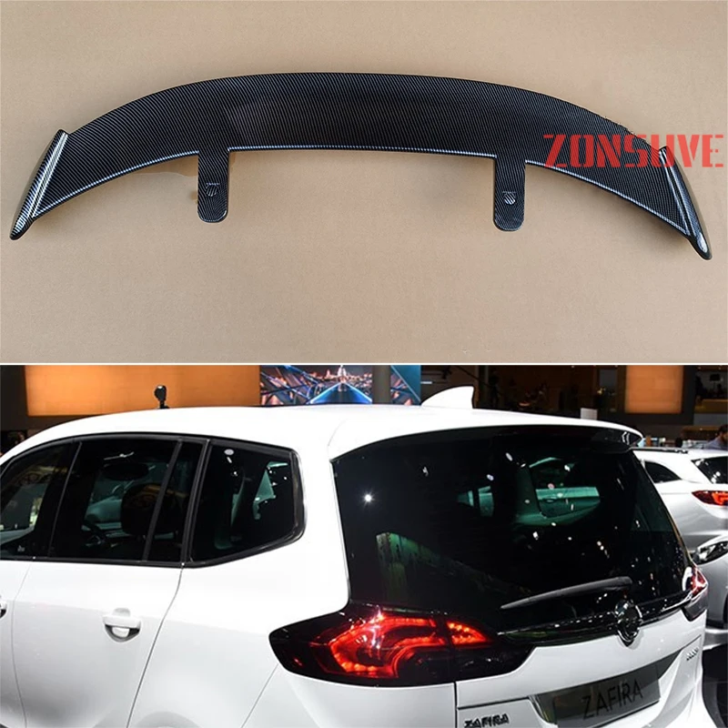 

Подходит для Opel 2013-2016 Zafira ABS пластик углеродное волокно вид хэтчбек внедорожник крыша заднее крыло Корпус Комплект Аксессуары