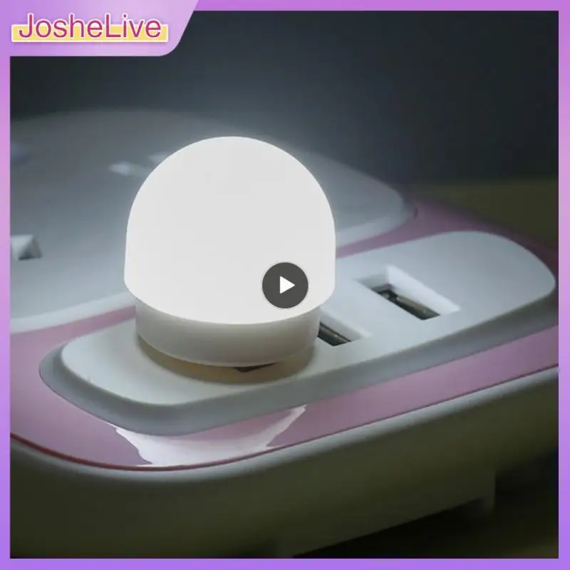 

Usb Small Led Night Lamps 1w Energy Saving Led Night Lights Soft Light Long Endurance Low Power Consumption Usb Plug Lamp 5g