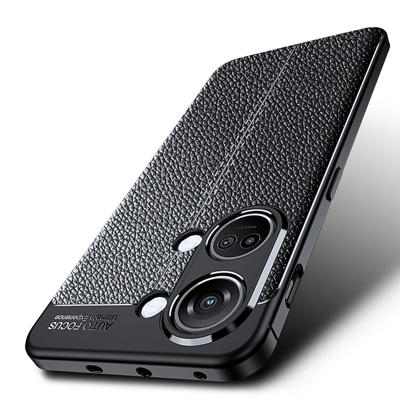 

For OnePlus ACE 2V Case Cover OnePlus ACE 2V Capas Soft TPU Silicone Bumper Back Leather Cover One Plus OnePlus ACE 2V Fundas