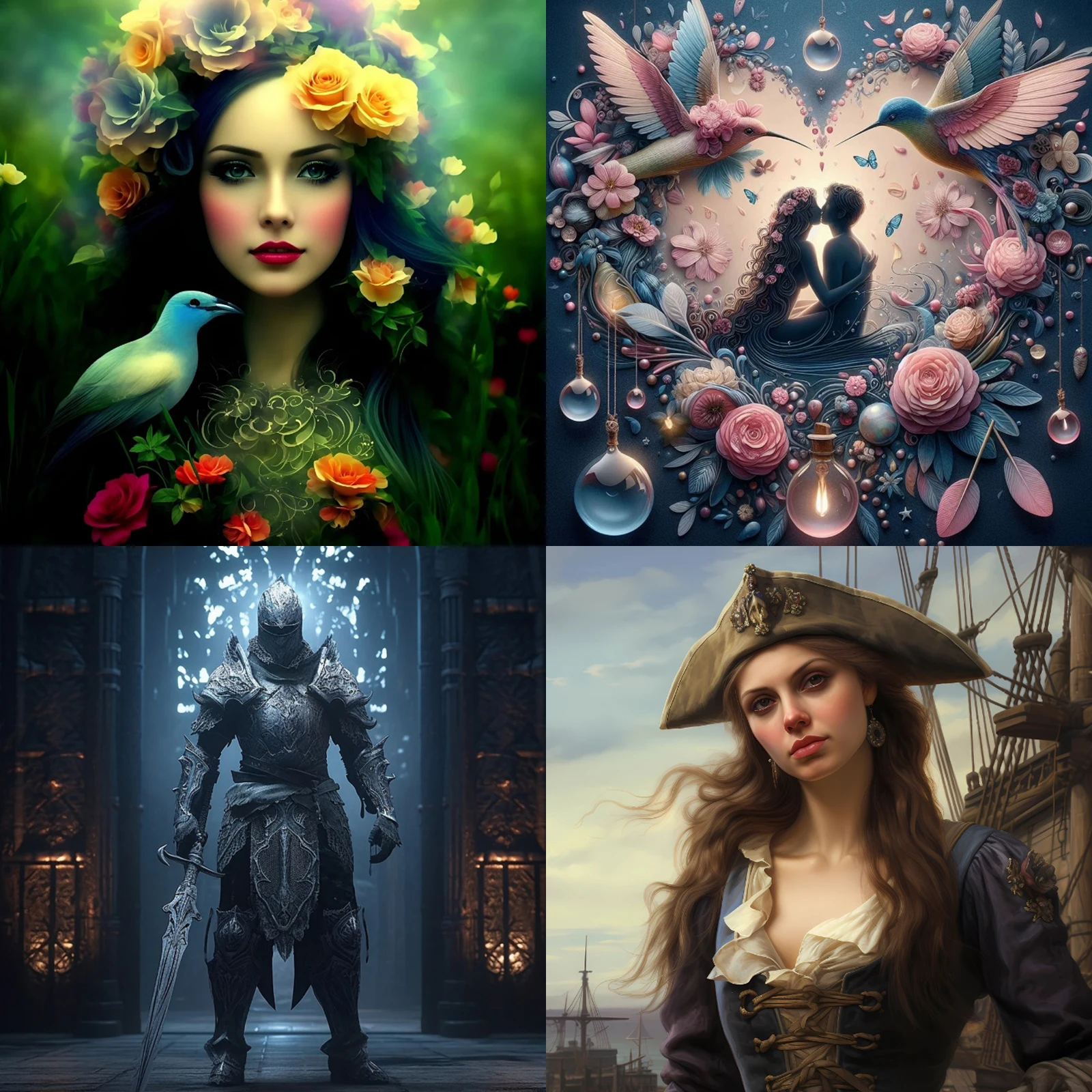 5D Комплект Алмазной Живописи Полный Круглый Горошек Для Женщин И Птиц Тема Любви