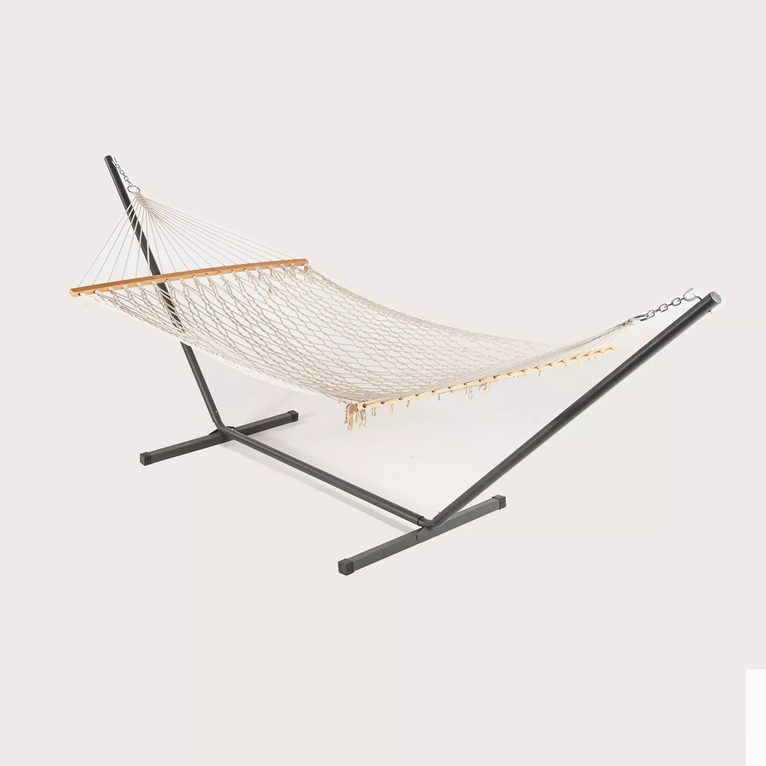 

NEW2023 Cotton woven net Garden hanging hammock-with stand included-hammock with stand