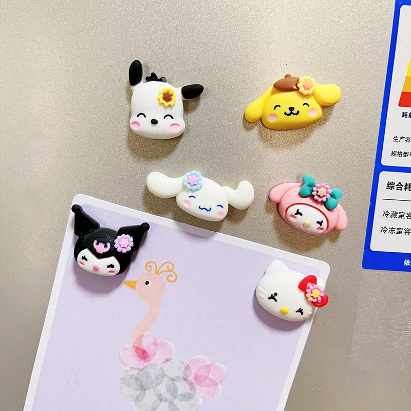 

Creative Sanrio Accessories Anime Kuromi Cinnamoroll Melody Hello Kitty Refrigerator Sticker Cute Accessories Girl Birthday Gift
