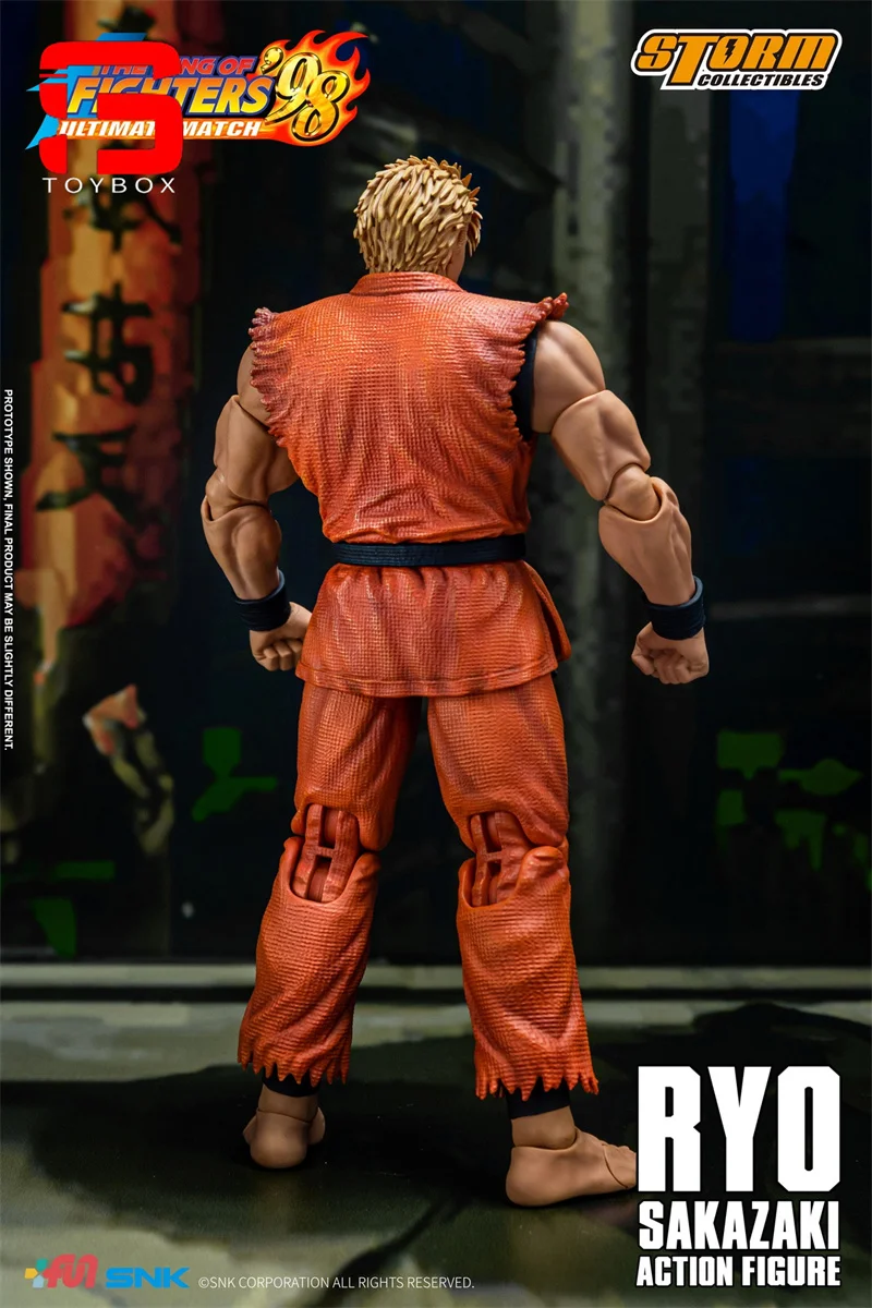 Экшн-фигурка 2024 Q3 игрушки от Storm SKKF09 1/12 Ryo Sakazaki с 3 сменными головками 6 дюймов