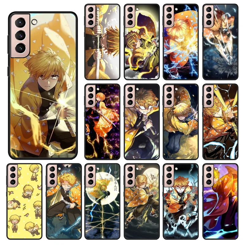 

Demon Slayer Zenitsu Phone Case for Samsung Galaxy S23 S22 S20 Ultra S20 S22 Plus S21 S10E S20 FE Note 10Plus 20 Ultra