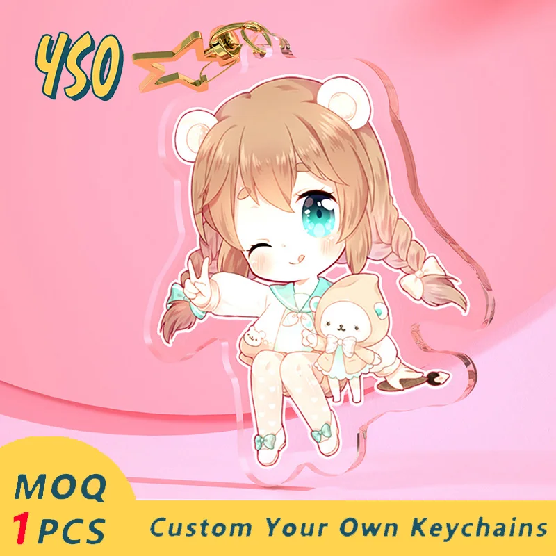 

YSO Graduation Stuff Anime Acrylic Keychains Key Strap Keychain Chain Keyring Jewelry Backpack Accessories Gifts Llavero Kawaii