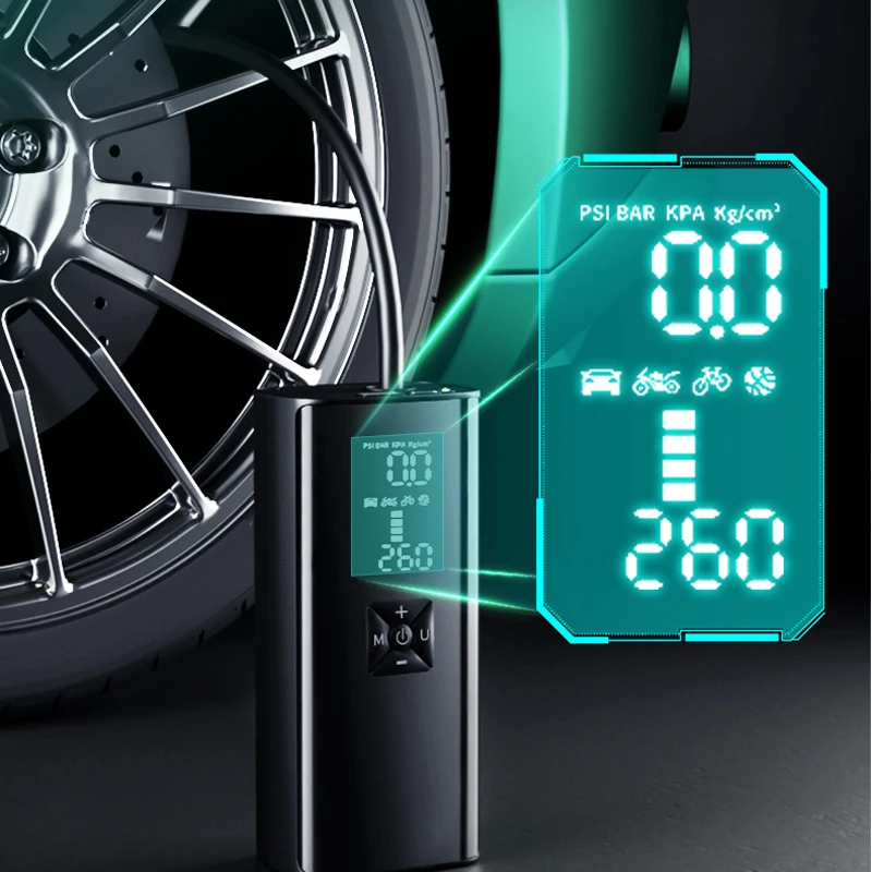 8000mAh Car Air Compressor 12V 150PSI Electric Wireless Portable Tire Inflator Pump for Motorcycle Bicycle Tyre Balls | Автомобили и